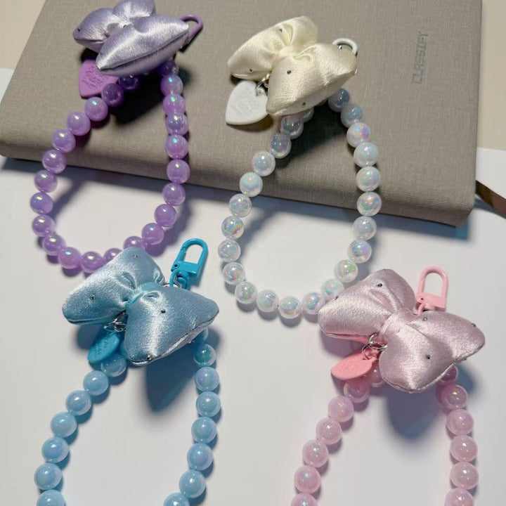 Stylish Beaded Keychain with Bow Stornfield