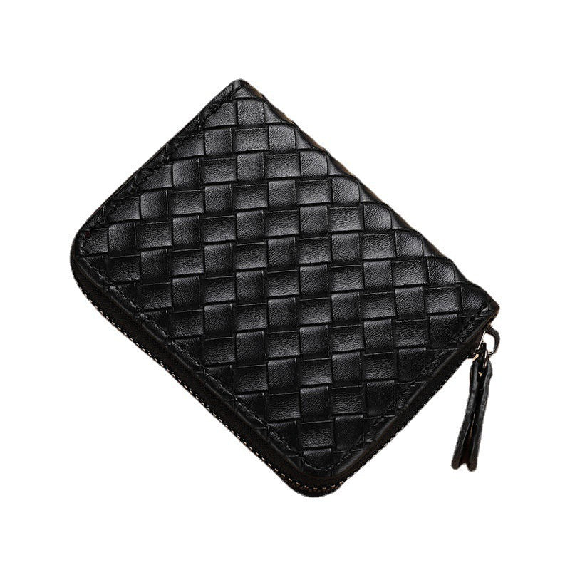 Compact Woven Zippered Card Holder Stornfield