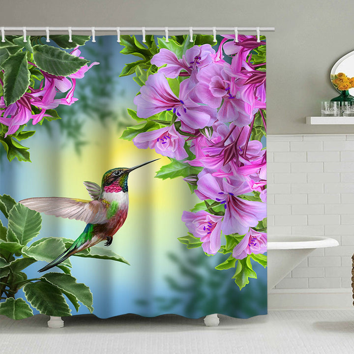 Artistic Nature-Themed Shower Curtain Stornfield