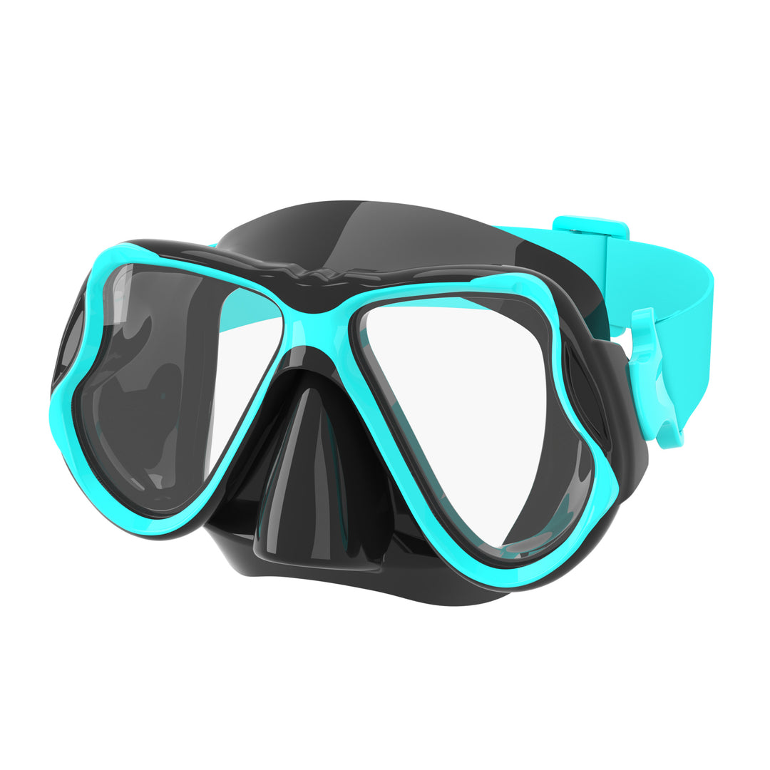 High-quality diving mask with flexible silicone rim and wide field of view Stornfield