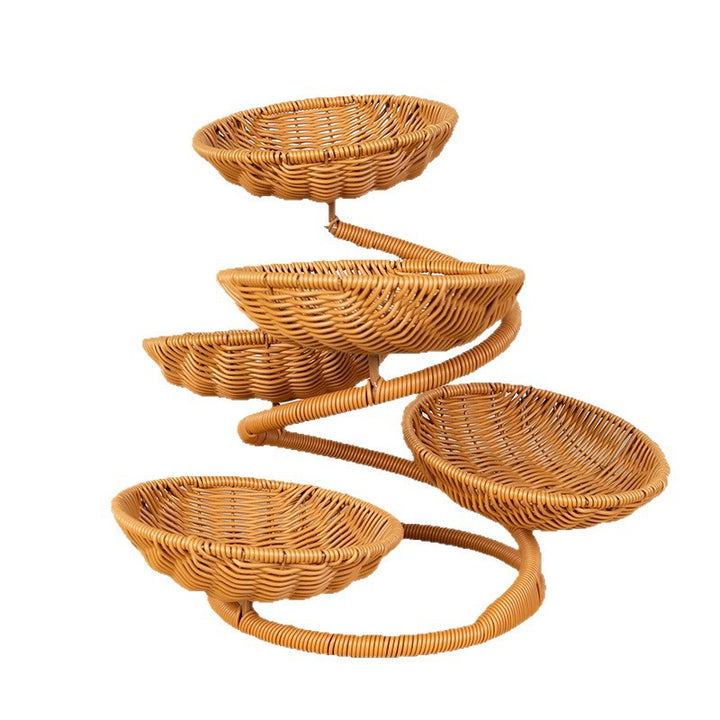 Multi-Tiered Wicker Fruit Stand Stornfield