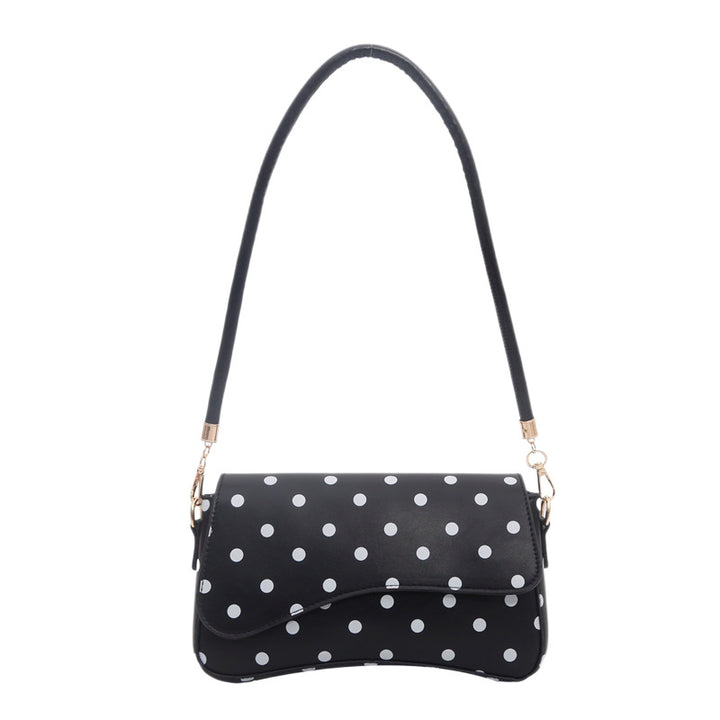 Structured Polka Dot Crossbody Handbag