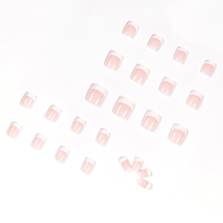 Artificial nails in French Tip design Stornfield