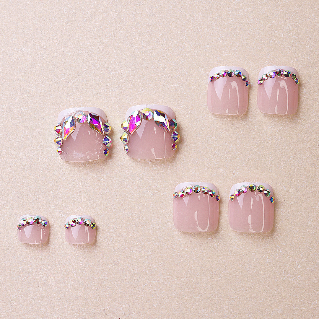 Glamorous Flip-Flops with Rhinestone Decorations Stornfield