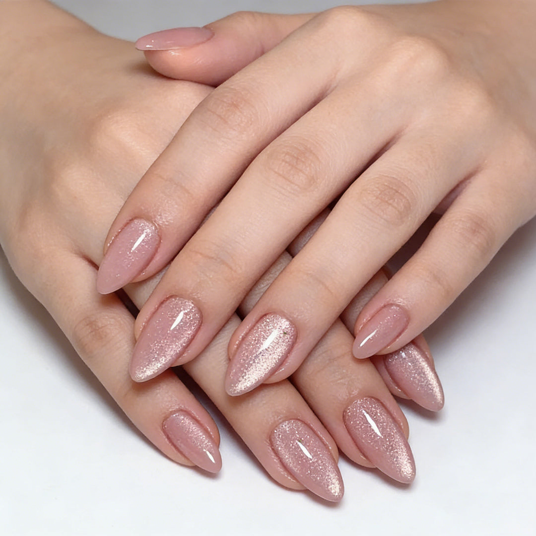 Elegant Glittery Stiletto Nail Enhancements Stornfield