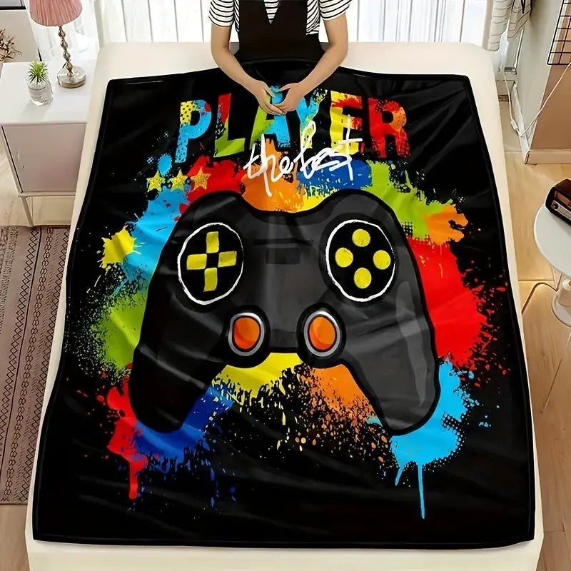 Unisex cuddly blanket with gaming motif Stornfield