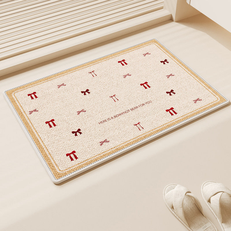 Cute Bunny-Themed Decorative Floor Mat