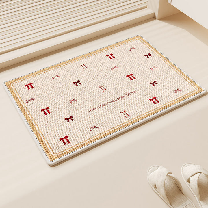 Cute Bunny-Themed Decorative Floor Mat