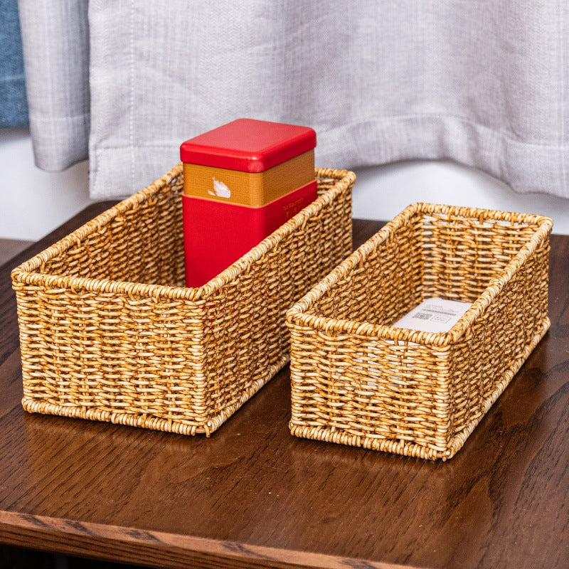 Rectangular Woven Storage Basket Stornfield