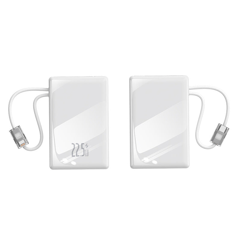 compact power bank with integrated cable and digital charging display Stornfield