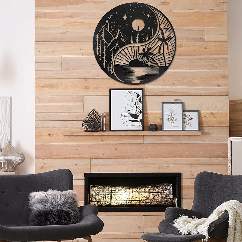 Black Metal Wall Art Home Decor | Stornfield