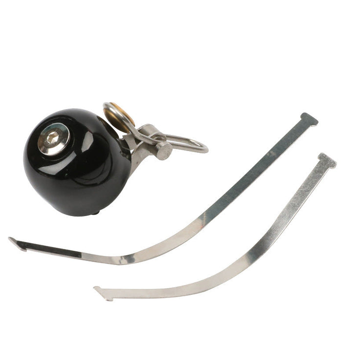 compact mini bicycle bell with stainless steel lever clamp Stornfield