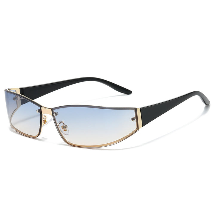 Sleek Cat-Eye Shield Sunglasses Stornfield