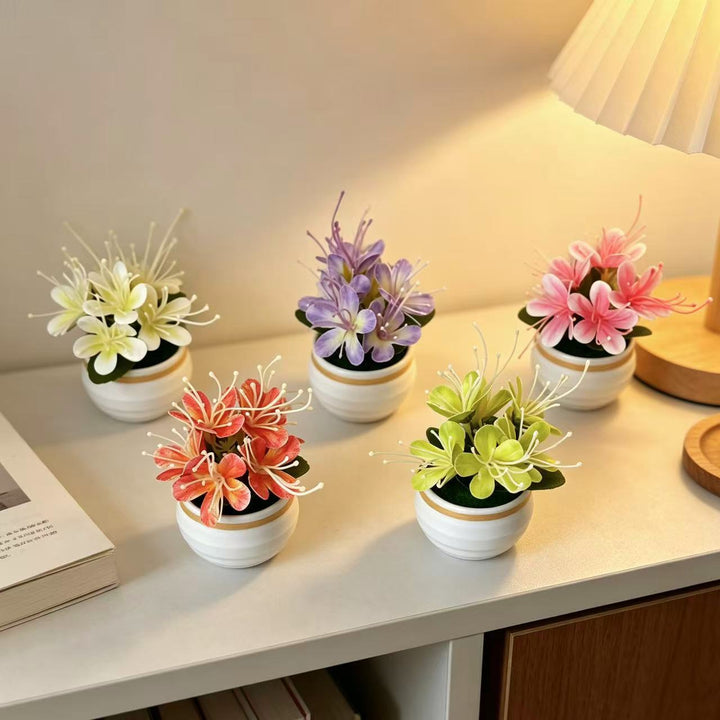 Decorative Potted Floral Arrangement for Home Decor