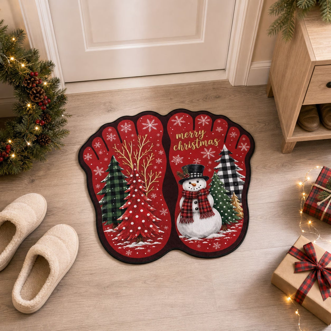 Gingerbread-Themed Decorative Bath Mat