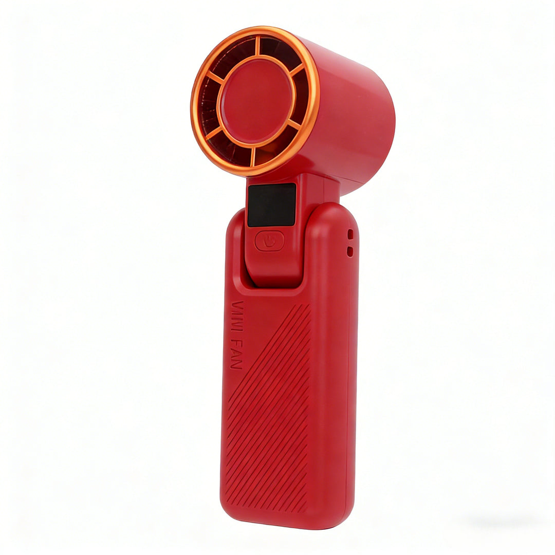 Women's Portable Mini Handheld Fan with USB Charging Function and Digital Display Stornfield