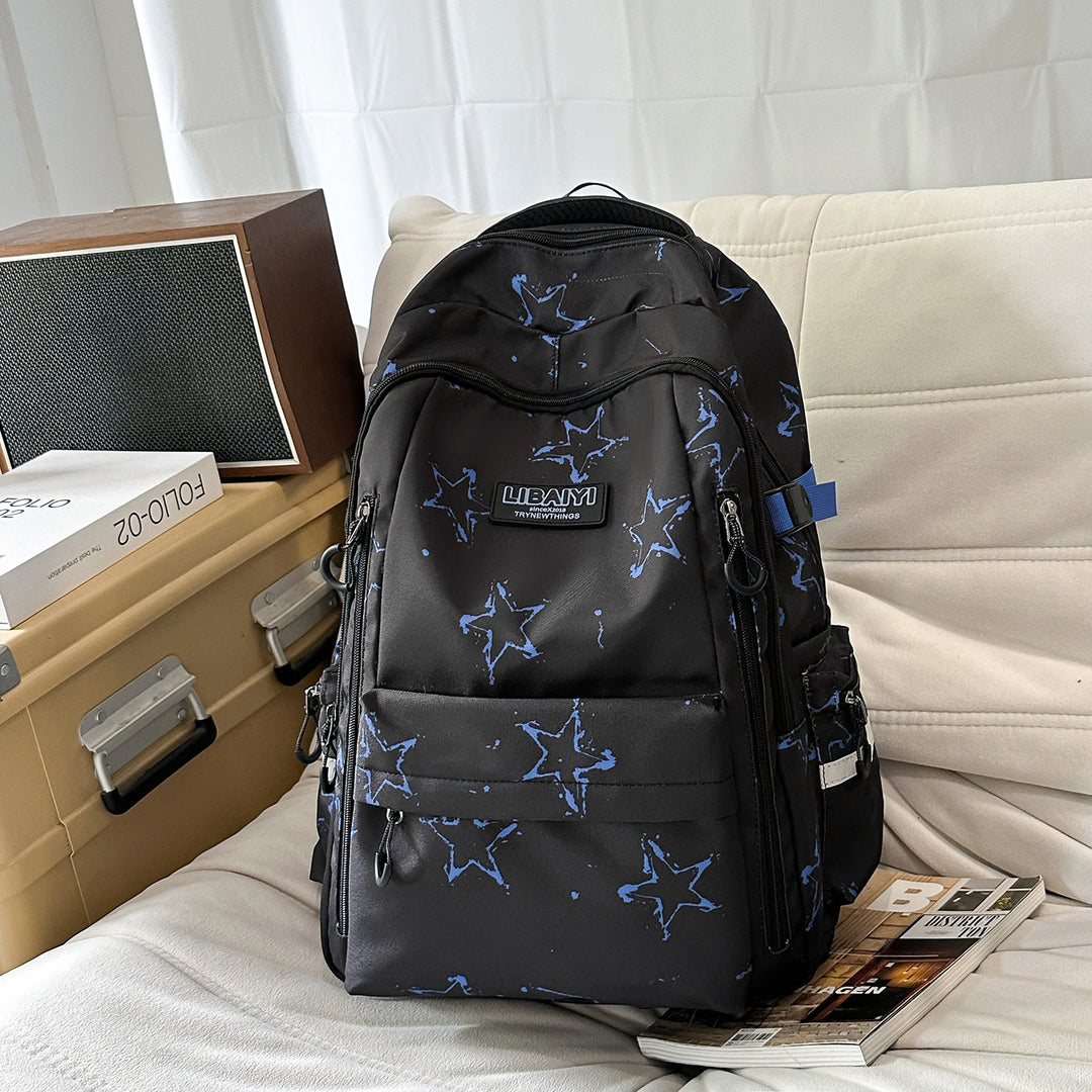 Multi-Functional Star-Patterned Backpack Stornfield