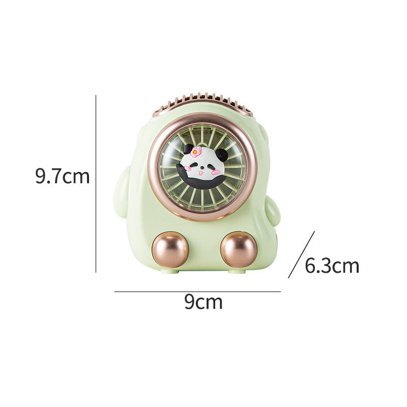 Women Portable Mini Hand Fan with Cute Panda Design Stornfield