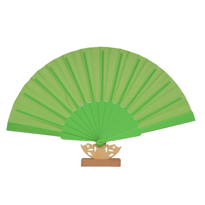 Women's artistic hand fan with filigree wooden handle Stornfield