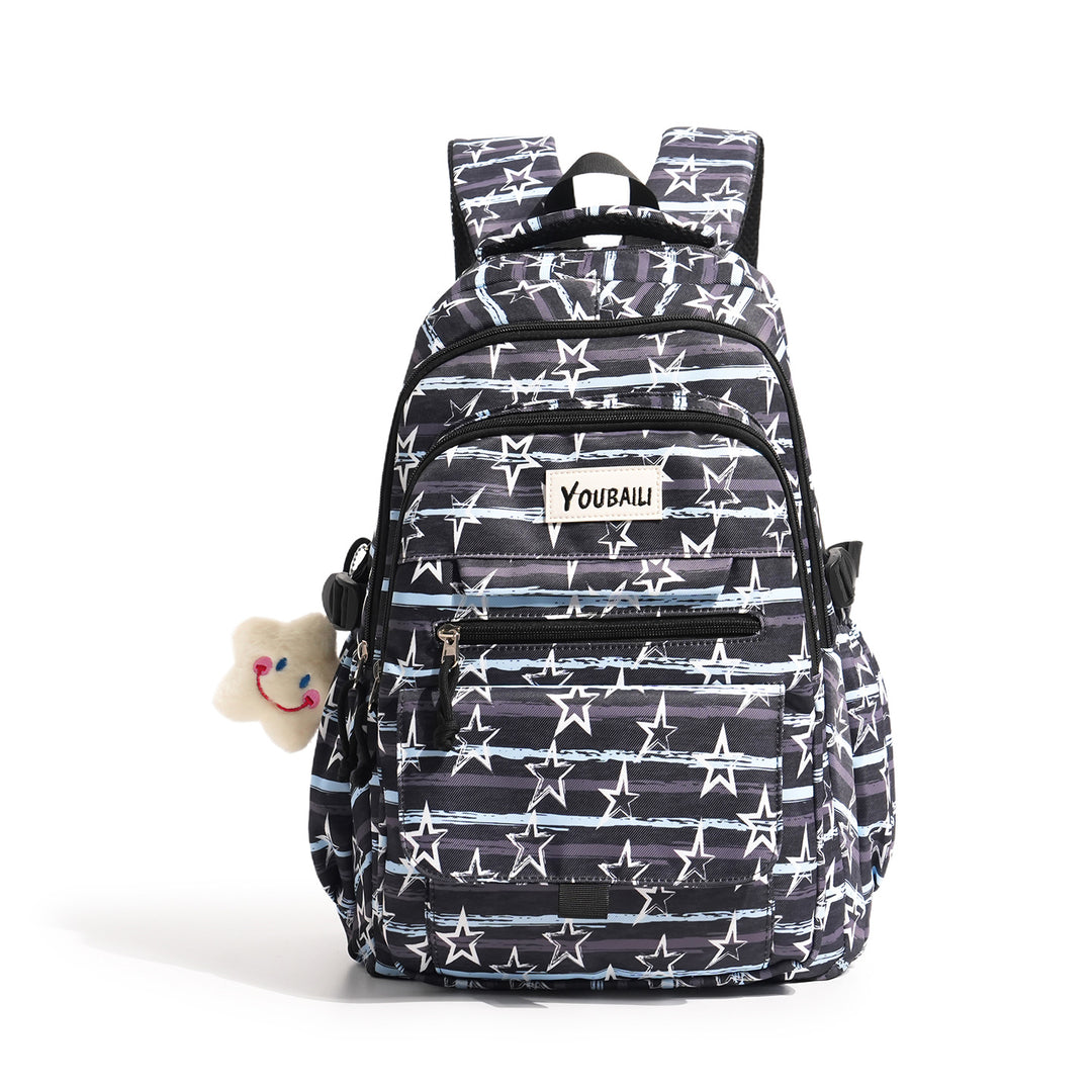 Fun Star-Patterned School Backpack Stornfield