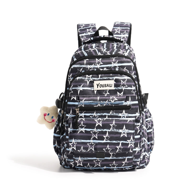 Fun Star-Patterned School Backpack Stornfield