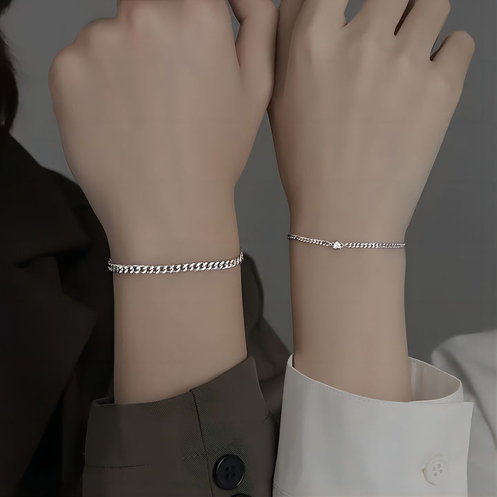 Delicate Braided Silver Chain Bracelet Stornfield