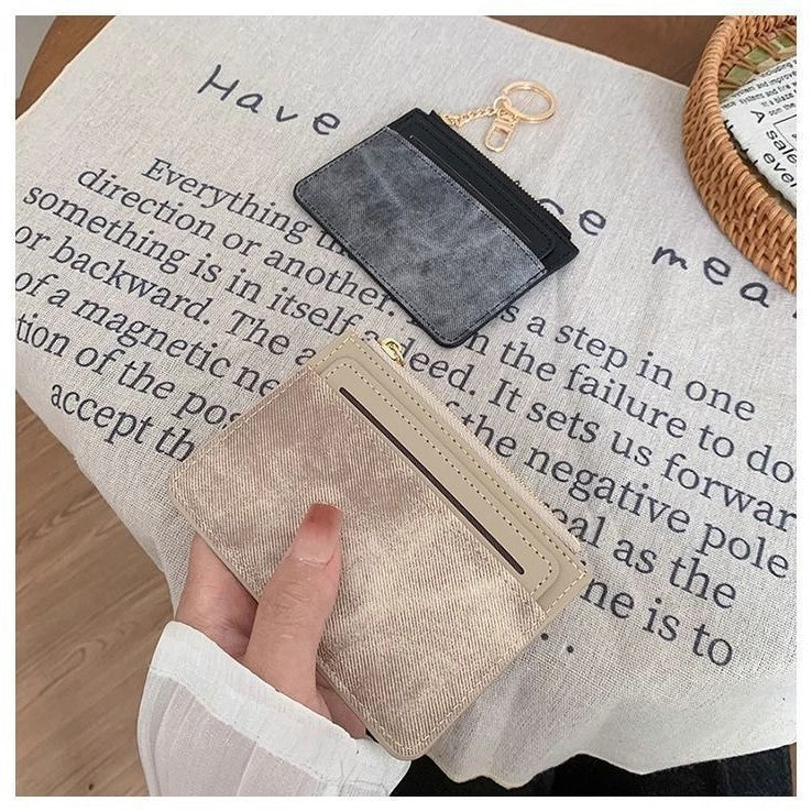 Textured Leather Cardholder Pouch