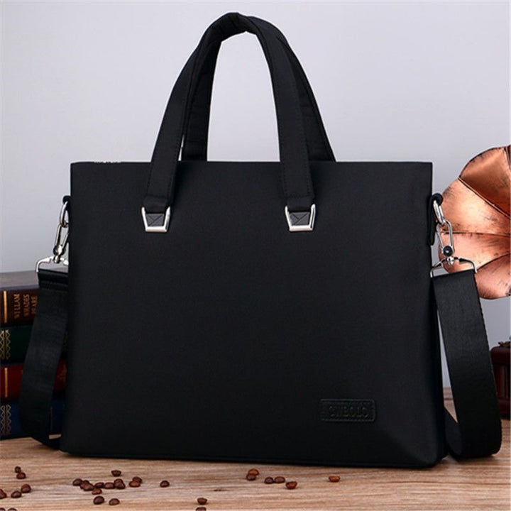 Stylish Laptop Briefcase With Water-Repellent Material And Adjustable Shoulder Strap Stornfield