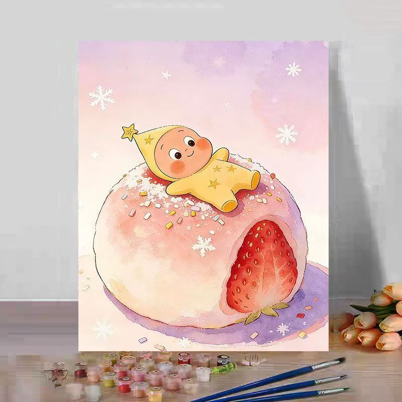 Cute Dessert-Themed Canvas Art Print Stornfield