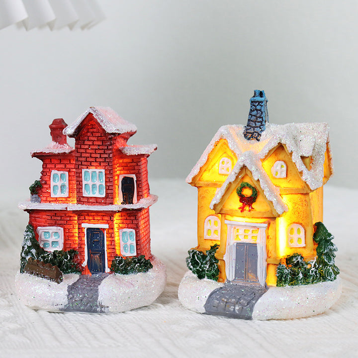 Illuminated Winter Cottage Figurine