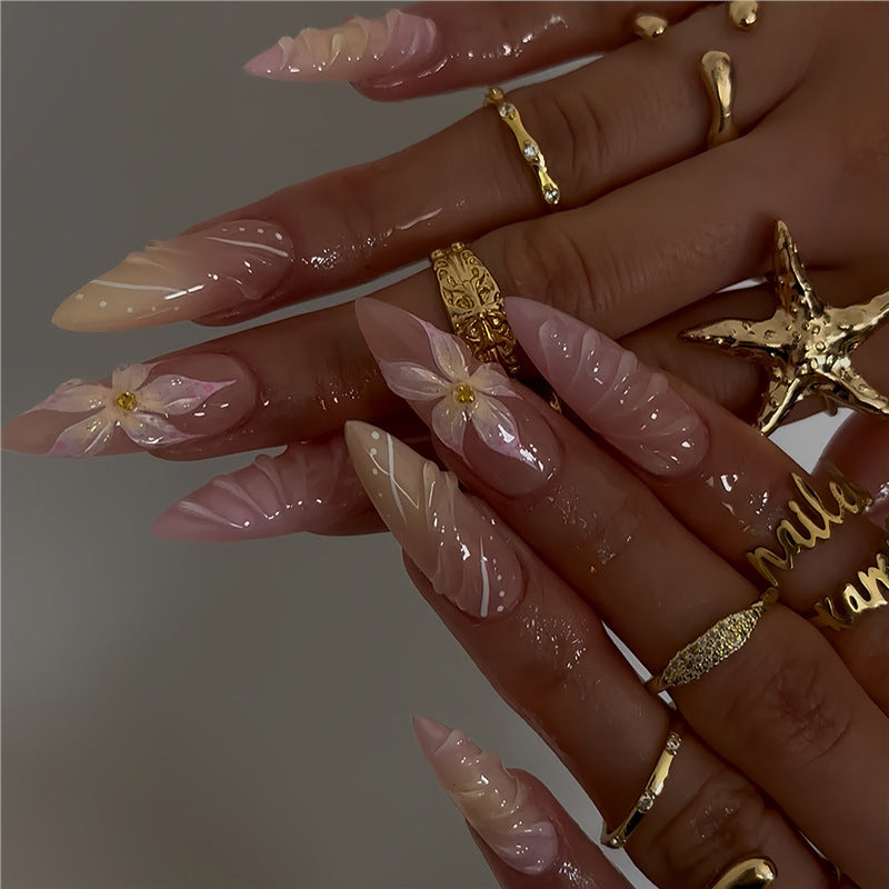 Floral 3D Decorative Press-On Nail Art Stornfield