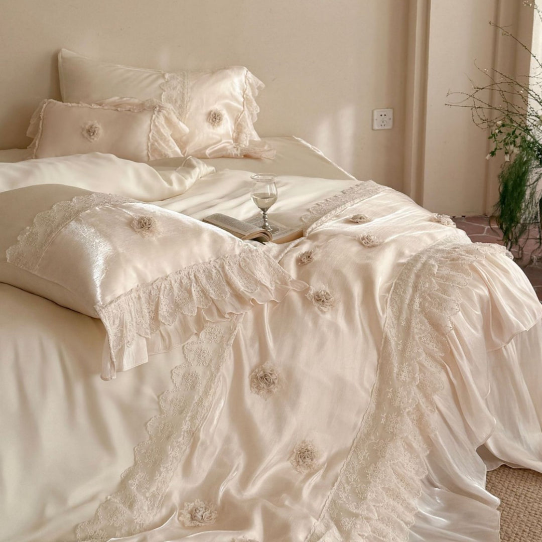 Romantic Satin Bed Linen Set