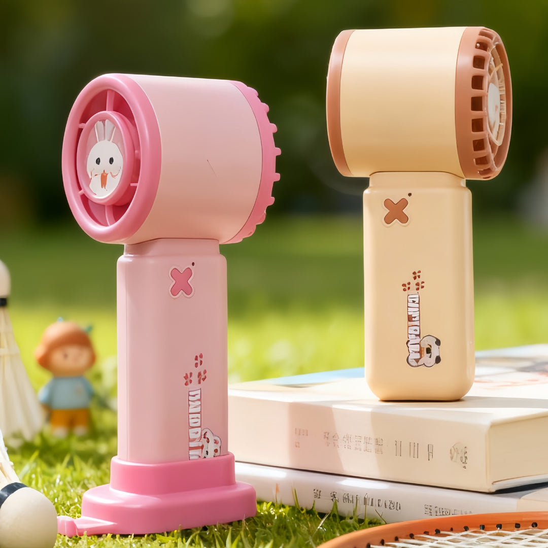 Unisex Portable Hand Fan with Cute Animal Design Stornfield