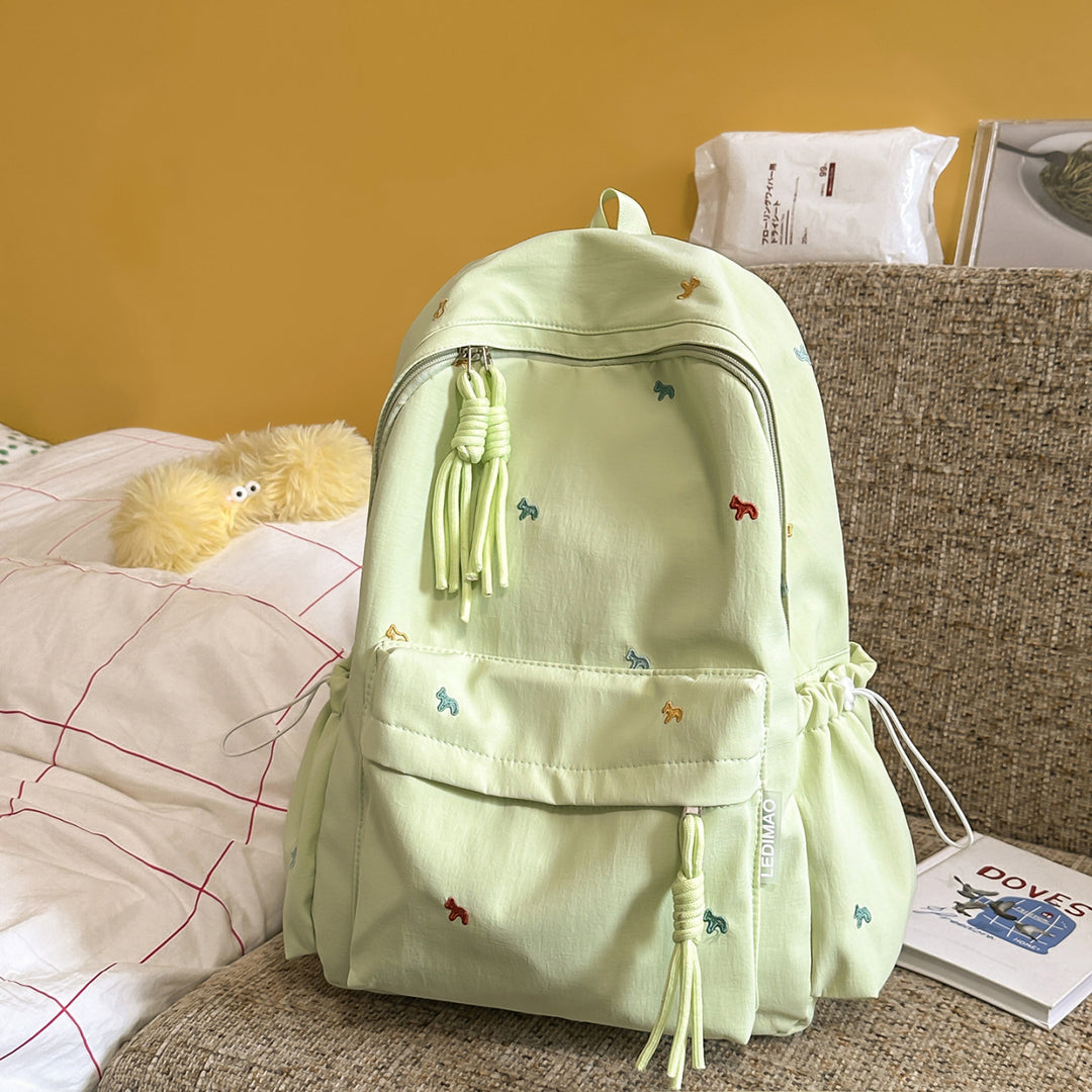 Stylish Floral-Embellished Backpack Stornfield