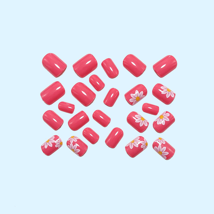 Artificial nails with stylish flower design Stornfield