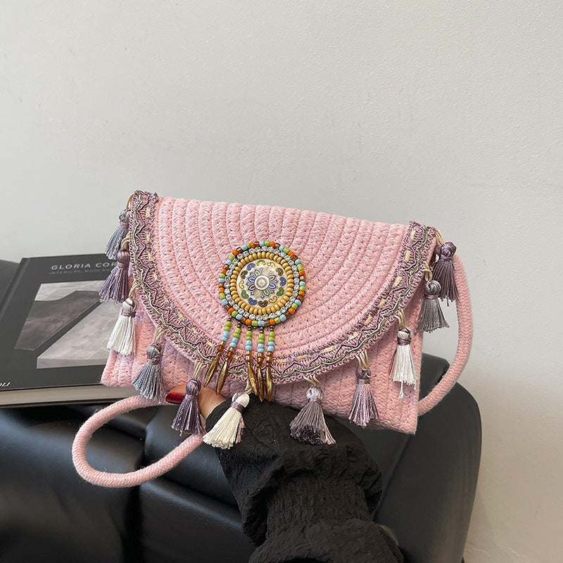 Bohemian-Inspired Handcrafted Beaded Clutch Stornfield