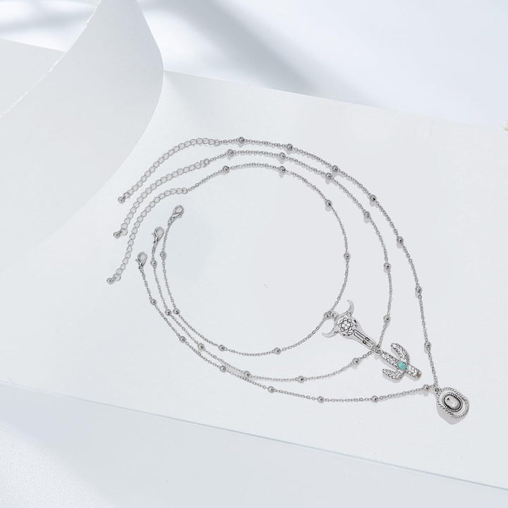 Layered Celestial Pendant Necklace Stornfield
