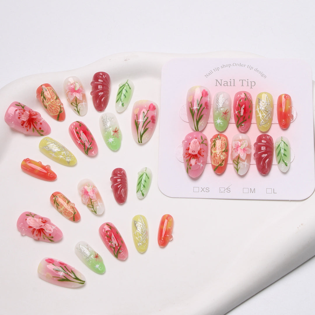 DIY Press-On Nail Art Set Stornfield