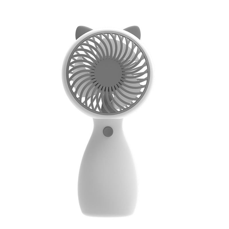 Unisex Portable Kids Hand Fan with Cute Cat Design Stornfield