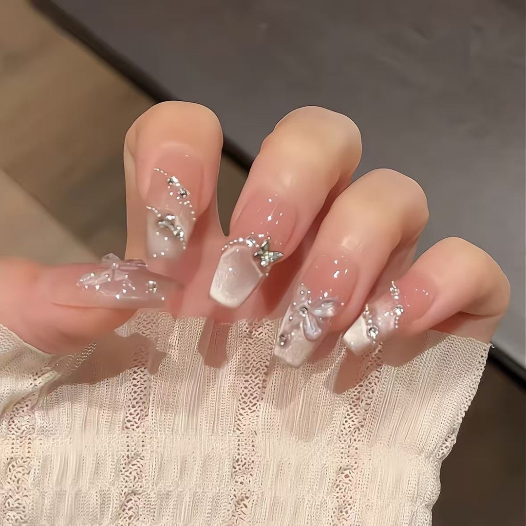 Artificial nails with elegant ombre look Stornfield