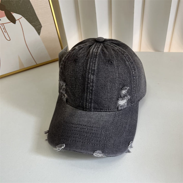 Women's Distressed Denim Baseball Cap Stornfield 1784083631