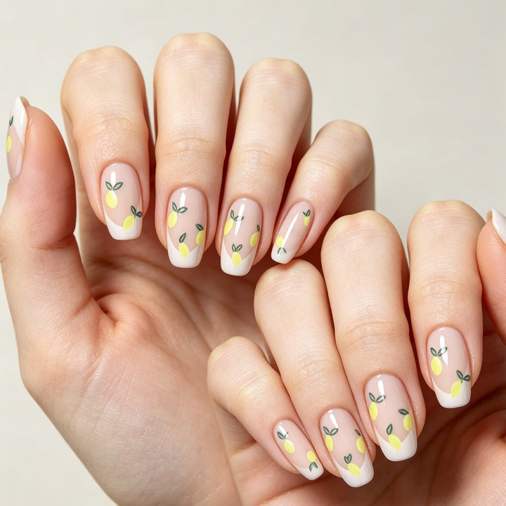 Artistic Lemon Design Press-On Nails Stornfield