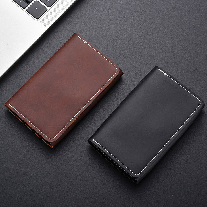 Premium Leather Minimalist Passport Holder Stornfield