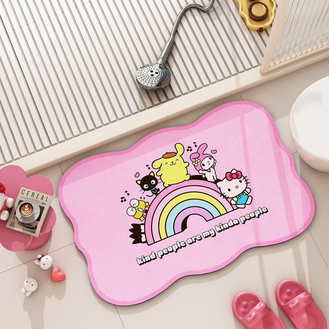 Cartoon-Themed Bath Mat