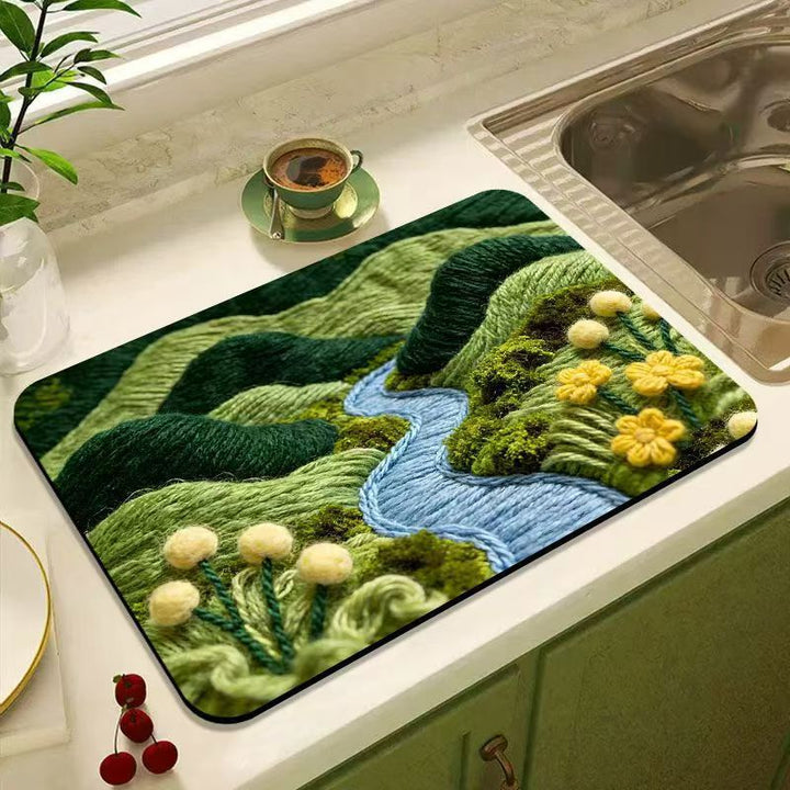 Stylish Abstract Kitchen Mat