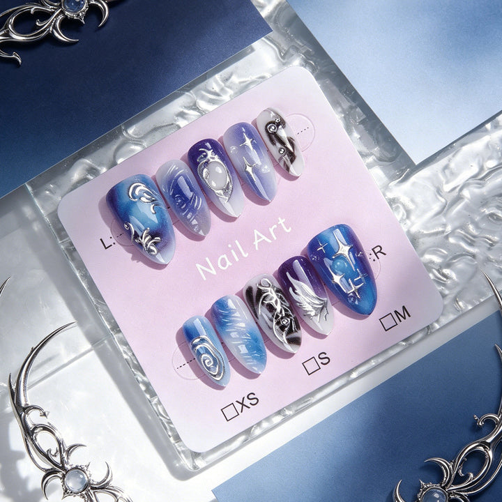 Acrylic Nail Set with Elegant Designs Stornfield