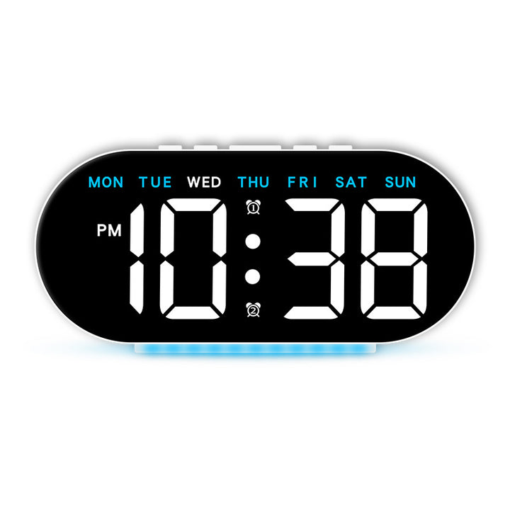 Digital alarm clock with large LED display and multifunctional display Stornfield