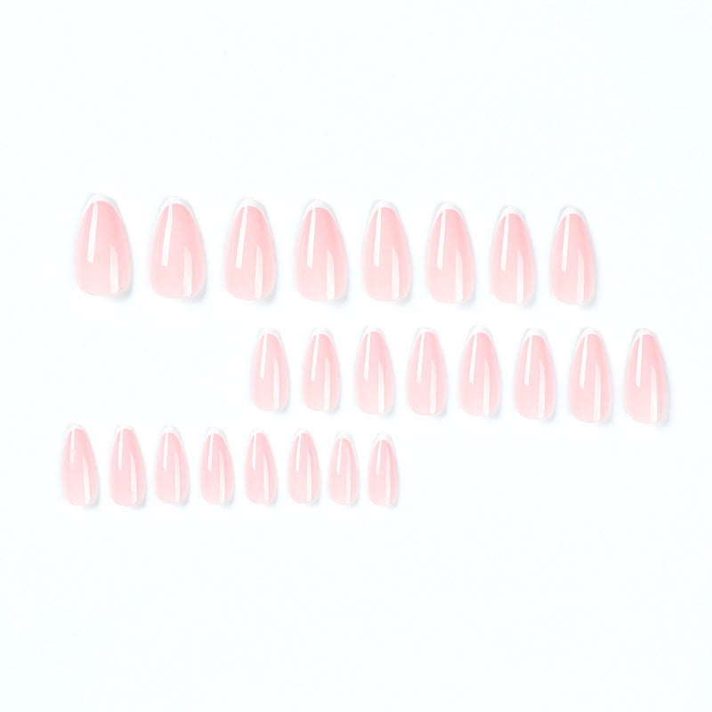 Artistic Stiletto Nails with Elegant French Tip Design Stornfield