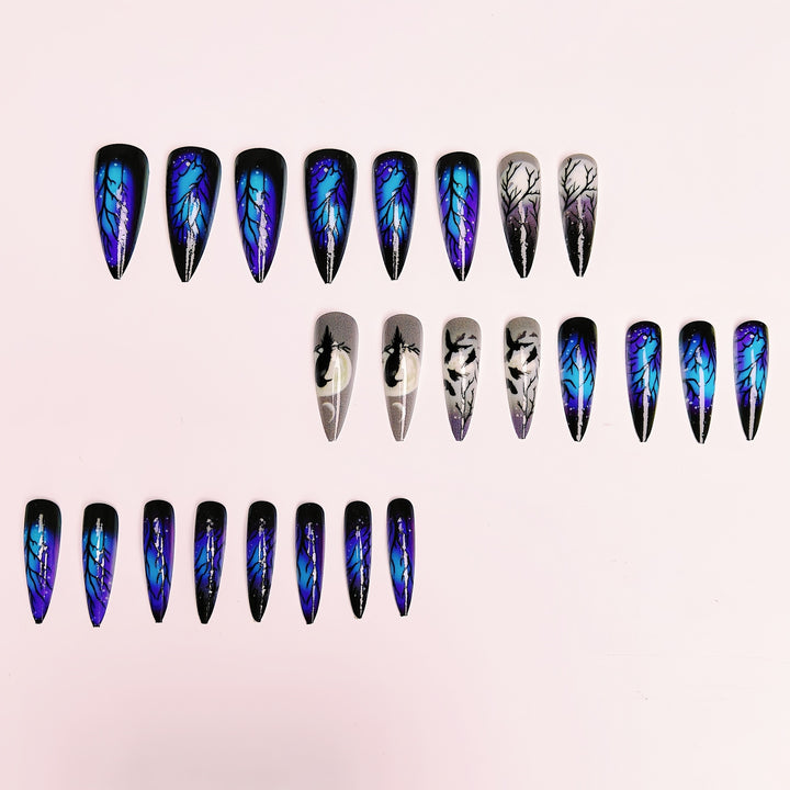 Creative Art Nails in Mystical Night Design Stornfield