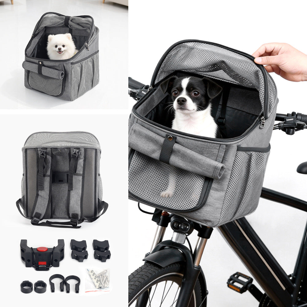 ventilated soft-sided pet carrier backpack with foldable mesh canopy Stornfield